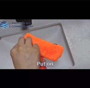 SKY E-COMMERCE CO.Ltd COD 3 in1 Double Sided Towel Scraper Glass Wiper Cleaner With Watering Sprayer