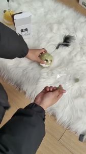Pet Toy Tumbler Cat Toy Self Hi Cat Mint Ball Soothing Tool Feather Cat Toy Little Monster Tumbler Cute Little Monster Shape