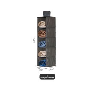 Foldable Hanging Storage Bags for Closet Clothes Shoes Handbag Organizer Multi-layered Non-woven Fabric Household Storage Pouch