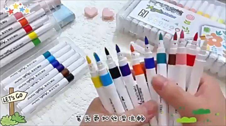 Hộp 60 bút màu Acrylic Marker ngòi nhọn