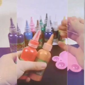 Màu nước chai 60ml vẽ tranh làm DIY handmade cho bé an toàn không độc hại LIM DIY