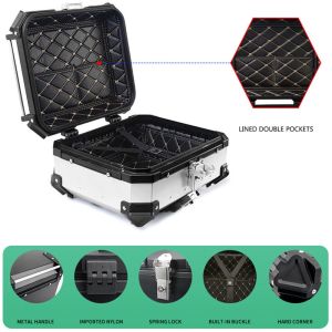 25L กระเป๋าเดินทางท้าย รถมอเตอร์ไซด์อันดับอเนก จัดเก็บอุปกรณ์ รถสกู๊ตเตอร์อุปกรณ์เสริมมอเตอร์ไซค์