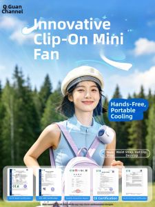 GUANQU | Portable Cooling Waist Fan Rechargeable Outdoor