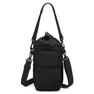 New Water Bottle Holder with Strap 40oz Water Bottle Pouch Insulated Water Bottle Carrier Sling Bag Outdoor Portable Storage Bag