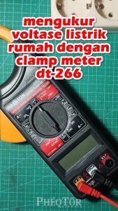 Digital Clamp Multimeter DT266 Tang Ampere / Arus Ohm Volt Meter AC DC