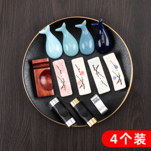 Ceramic Chopstick Holder Stand Hotel Style Public Chopsticks Rest Home Use Dining Utensils Holder Fresh Trend Chinese Origin