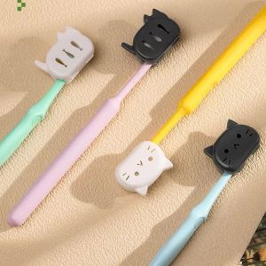 4/8Pcs Cat Toothbrush Cover Travel Toothbrush Case Cute Kitty Toothbrush Head Protector Portable Hygienic Storage Box for Toothb
