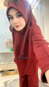 Baju Setelan Wanita Hijab Knit Import // Oneset Wanita Knit Terbaru Modern Kekinian