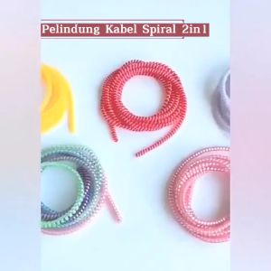 Pelindung Kabel Warna Warni & Gulungan Kabel 2 Warna: Aksesoris Kabel Elektronik
