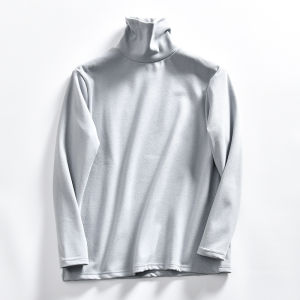 Áo Thun Cổ Tròn Lót Lông Cừu Tự Làm Nóng Hai Mặt Mềm Mại Thoải Mái Ấm Áp Mùa Thu Đông Cho Nam Áo Thun Cơ Bản Thường Ngày