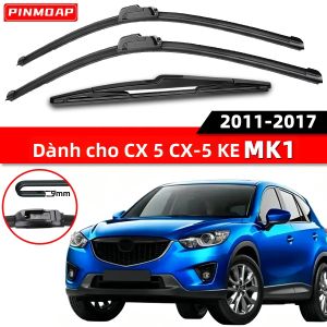 Bộ Lưỡi Gạt Nước PINMOAP Dành Cho Xe Mazda CX-5 KE MK1 2011-2017 Kính Chắn Gió Phía Trước & Phía Sau Cao Su Bền Dễ Dàng Lắp Đặt 3 CÁI Cần Gạt Nước Kính Chắn Gió