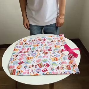 Button/Band Tie Reusable Widely open Foldable Shopping Bag Single Shoulder Tote bag Snoopy Charlie Brown Kawaii Cartoon Waterproofing Grocery Bag