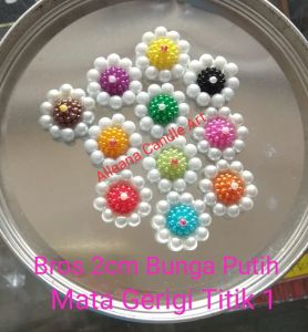 Bros Mutiara Cantik 2cm | Bros Hijab Mini 2cm | Bros Mutiara Mini 2cm | Bros Mutiara 2cm Untuk Jilbab/Hijab - 03 ( RANDOM )