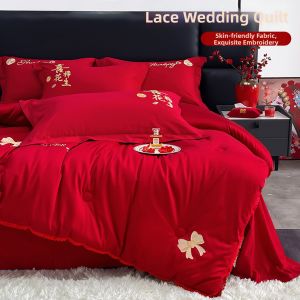 NAIYOUCHENG | Wedding Embroidery Double Comforter