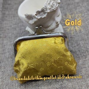 DOMPET KOIN GAYA CHINA / DOMPET BEHEL MINI GOLD & SILVER / DOMPET KULIT KUPU-KUPU KOREAN STYLE / DOMPET KOIN WANITA MOTIF / WOMEN COIN PURSE
