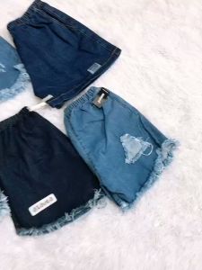 Quần đùi jean nữ từ 38-75kg quần short jean tua lai bầu wash rách - QG01CÓ SIZE ĐẠI
