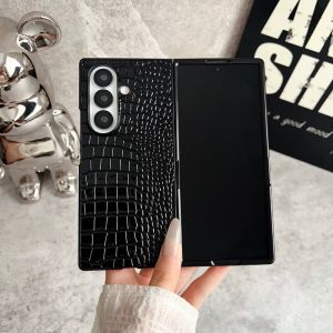 Luxury 2IN1 High-End Texture PU Leather Phone Case for Samsung Galaxy Z Fold 7 6 5 4 3 Business Anti-Drop Protect Cover Funda