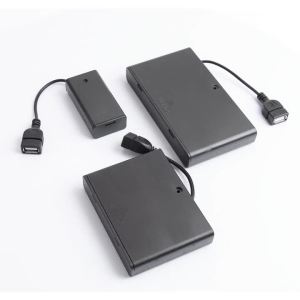 Aideepen | 2/3/4/6/8 Slot AA Battery Case 3V/4.5V/6V/9V/12V AA Battery Holder AA Box AA Battery Storage Case With USB