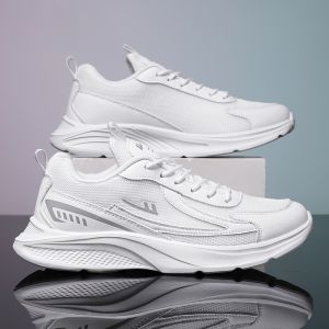 Warrior Mens Shoes 2024 New Arrival Summer Mesh Sports Running Shoes Mens Student Breathable Casual Mesh Surface Shoes Size 45