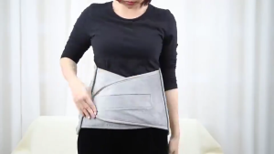 Beurai Electric Heating Pad with Hook & Loop Design for Back Menstrual Pain Relief Warming Blanket