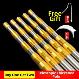 FANZHI | Stainless Steel Extendable Fruit Picking Rod With Hook And Sickle