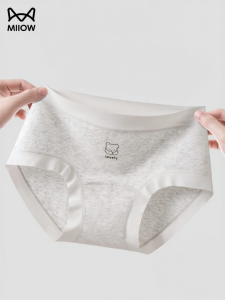 MiiOW | Quần Lót Nữ Bé Gái Cotton Thoáng Khí Không Đường May Kích Cỡ Lớn