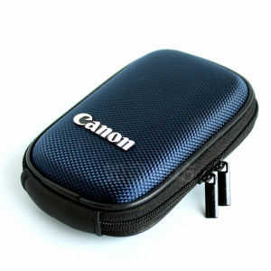 Portable Digital Camera Hard Shell Bag Shockproof Anti-pressure Canon Camera Bag with Card Slot Convenient Hand Strap