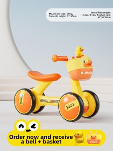B.Duck | Toddler Slide Ride Vehicle 4 Wheels