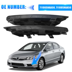 Front Outer Lower Fog Light Cover Set For Honda Civic 2009 2010 2011 71108SNAA50 71106SNAA50 Car Accessories