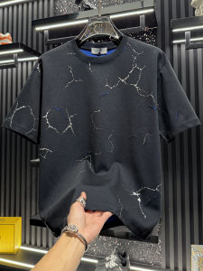 FGD | Lightning Hole Fashion T-Shirt Round Neck Short Sleeve