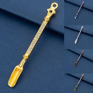 78mm Metal Mini Shovel Spoon Medicine Spoon Micro Debugging Shovel Dessert Salt Teaspoon Mini Powder Spoon Kitchen Accessories