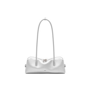 muva | French Commute Lightweight Soft Genuine Leather Baguette Underarm Shoulder Bag