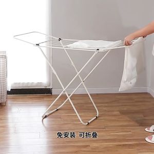 ราวตากผ้าสแตนเลสรุ่น พับเก็บง่าย ยืดหดได้ ราวตากผ้า ราวตากผ้าพับได้ ราวตากผ้าตัวX รับน้ําหนักได้สูง ปรับขนาดได้ฟรี
