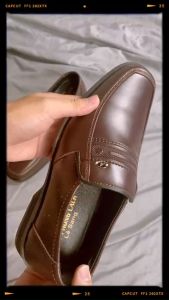 [HCM]Giày da nam trung niên giày tặng bố giày da mũi vuông lịch lãm