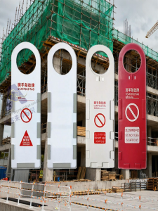 RUIKELAIXIANG | Construction Site Inspection Passed Sign Scaffolding Tag Do Not Use Warning Plaque