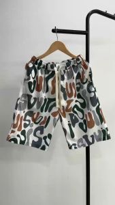 DH HOME กางเกงขาสั้นแฟชั่นน่ารัก สามารถสวมใส่ได้ทั้งชายหญิง  QC-DK8021 ลวดลายสมัยใหม่ใส่สบาย บางเบาไม่ร้อน