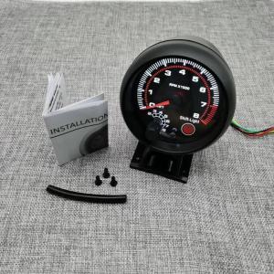 RYSJM | 3.75" 95mm Tachometer Electrical Black RPM Meter Gauge + Holder With Internal Shift Light 4 6 8 Cylinders