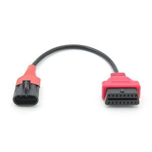 For SYM 3Pin To OBD2 16Pin Adapter Motorcycle Diagnostic Extension Cable OBD Connector