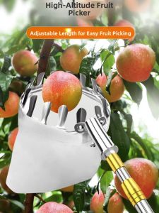 PUANGD | Extendable Fruit Picker for Multiple Fruits with Net