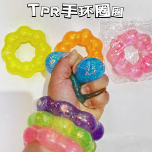 New Donut Slow Rebound Decompression Toy Creative Bracelet Vent Pendant Colorful Office Stress Relief Toys