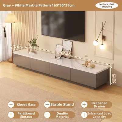 ZHUOHE | Modern Minimalist Small Apartment TV Stand with Storage