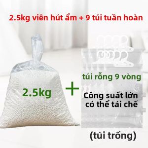 MONLEYTA | Túi thấm hútẩm CaCl2 có thể treo Túi chống ẩm chống mốc Túi thấm hút nước khô có thể tái sử dụng Túi thấm hút ẩm mạnh cho thời tiết ẩm thấp