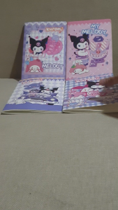 (PER 2 PCS) NOTEBOOK A5 / BUKU CATATAN A5 / NOTE BOOK / BUKU TULIS / DIARI / DIARY BESAR SAMPUL KUROMI SANRIO MIX