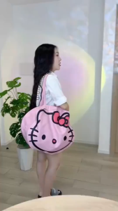 Túi Du Lịch Hello Kitty 54cm | Túi Xách Nữ Form Lớn Chống Nước Đựng Đồ Đi Chơi Du Lịch Siêu Cute