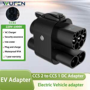 WUFEN EV Charger CCS2 to CCS1 AC&DC 32-250A 7-250KW Adapter Fast Charging CCS Combo 2 to CCS Combo 1 For CCS1 Car Charging