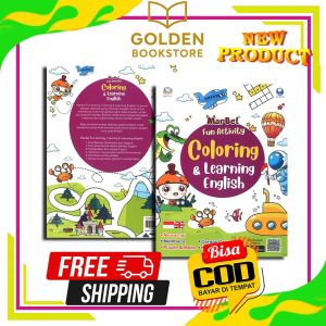 Buku Mewarnai Anak Marbel Fun Aktivity Coloring & Learning English