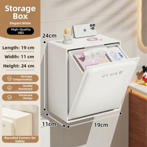 evesigar | Wall Mounted Tissue Storage Bathroom Organizer