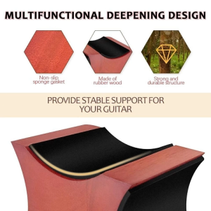 Wooden Guitar Neck Support Pillow 2-Level Height Luthier Guitar Ukulele Guitar Neck Rest Bracket