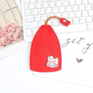 Creative Large Capacity Car Key Cover Pull-Out Style Electric Vehicle Key Storage Pouch Womens Key Holder New 2025 Model