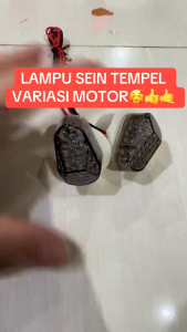 Lampu Sen Sein Tempel Oval MOBIUS Fering LED Mini R15 CBR GSX Ninja Klx 150 Crf 150 L Ninja RR Cbr 250 RR R25 Universal SPAREPART VARIASI MOTOR TERMURAH